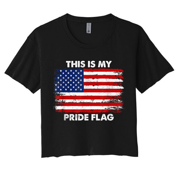 This Is My Pride Flag Women's Crop Top Tee