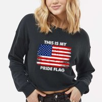 This Is My Pride Flag Cropped Pullover Crew