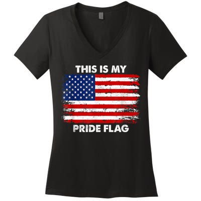 This Is My Pride Flag Women's V-Neck T-Shirt