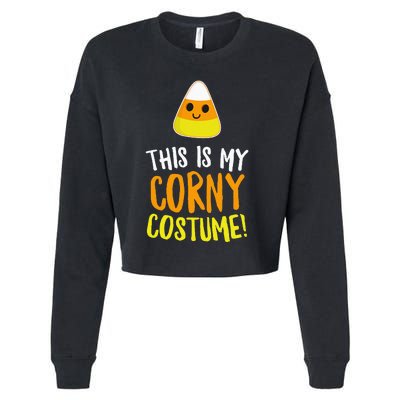 This Is My Corny Costume Funny Halloween Outfit Cropped Pullover Crew