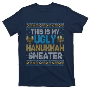 This Is My Ugly Hanukkah Sweater Channukah Jewish Christmas T-Shirt