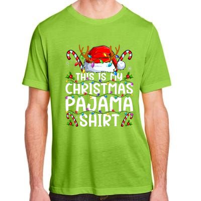 This Is My Christmas Pajama Funny Xmas Pjs Adult ChromaSoft Performance T-Shirt