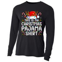 This Is My Christmas Pajama Funny Xmas Pjs Cooling Performance Long Sleeve Crew