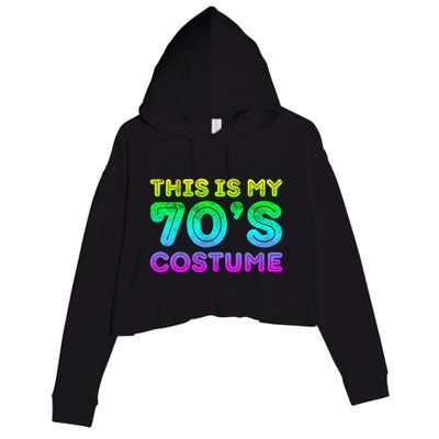 This Is My 70s Costume, 1970s Party Crop Fleece Hoodie