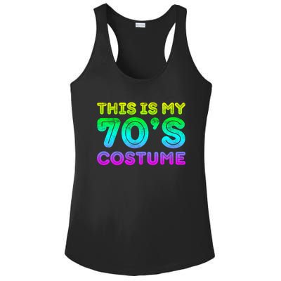 This Is My 70s Costume, 1970s Party Ladies PosiCharge Competitor Racerback Tank