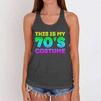 This Is My 70s Costume, 1970s Party Women's Knotted Racerback Tank