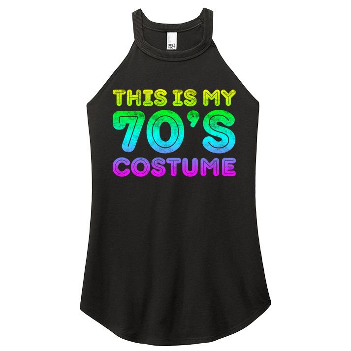 This Is My 70s Costume, 1970s Party Women's Perfect Tri Rocker Tank
