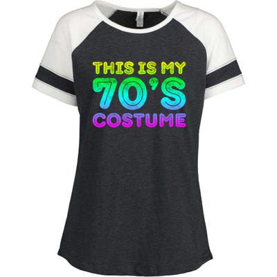 This Is My 70s Costume, 1970s Party Enza Ladies Jersey Colorblock Tee