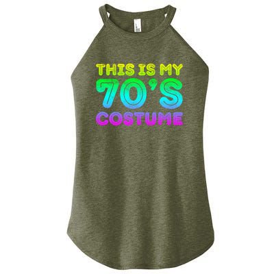 This Is My 70s Costume, 1970s Party Women's Perfect Tri Rocker Tank