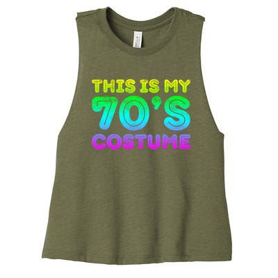 This Is My 70s Costume, 1970s Party Women's Racerback Cropped Tank