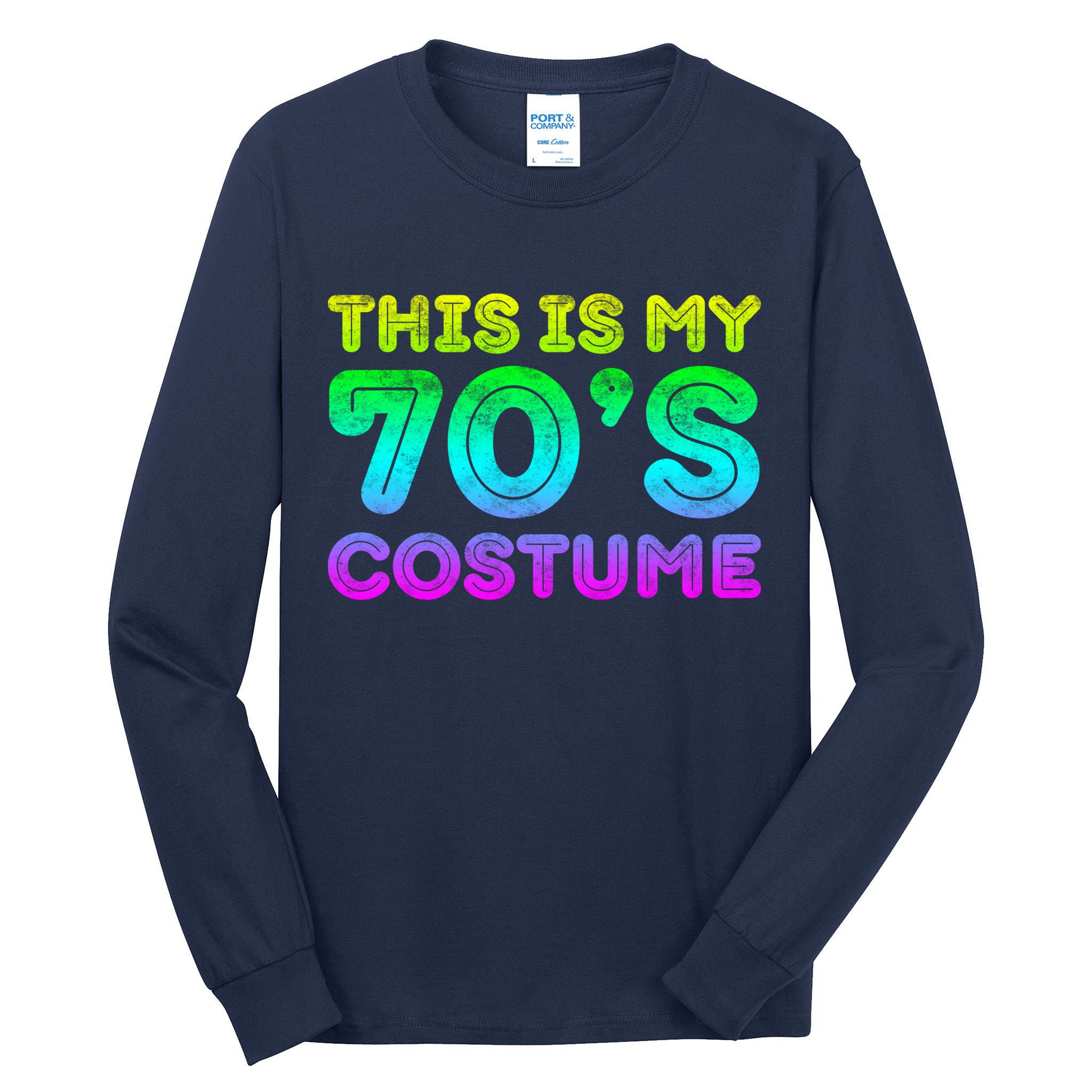 This Is My 70s Costume, 1970s Party Tall Long Sleeve T-Shirt