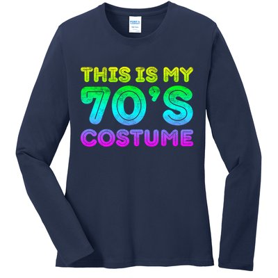 This Is My 70s Costume, 1970s Party Ladies Long Sleeve Shirt