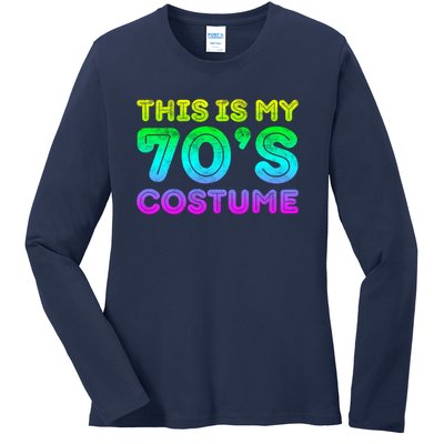 This Is My 70s Costume, 1970s Party Ladies Long Sleeve Shirt