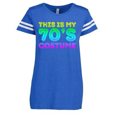 This Is My 70s Costume, 1970s Party Enza Ladies Jersey Football T-Shirt