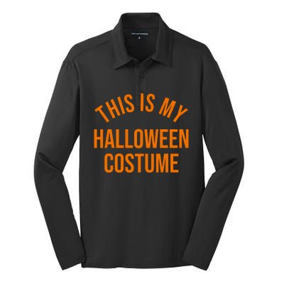 This Is My Halloween Costume Silk Touch Performance Long Sleeve Polo