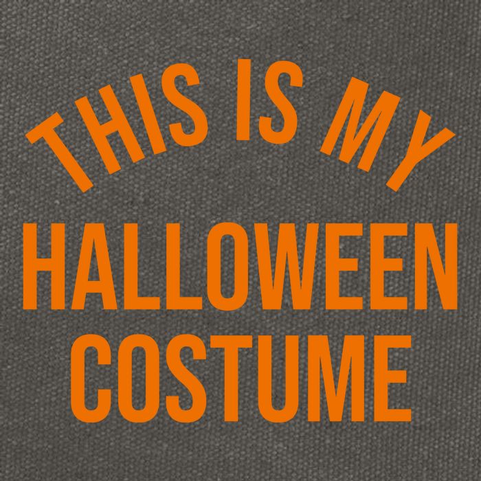 This Is My Halloween Costume Cotton Canvas Backpack