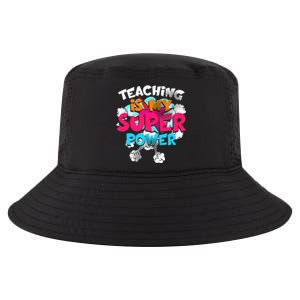 Teaching Is My Super Power Teacher League Lessons Cool Comfort Performance Bucket Hat