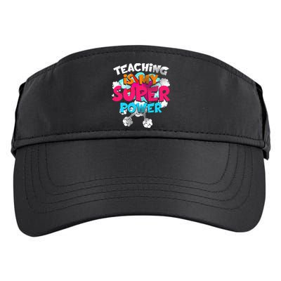 Teaching Is My Super Power Teacher League Lessons Adult Drive Performance Visor