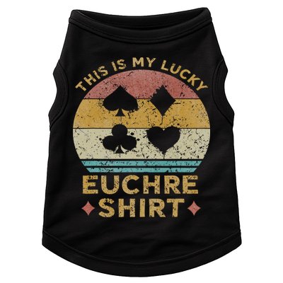 This Is My Lucky Euchre Vintage Euchre Card Game Doggie Tank