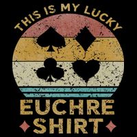 This Is My Lucky Euchre Vintage Euchre Card Game Bag