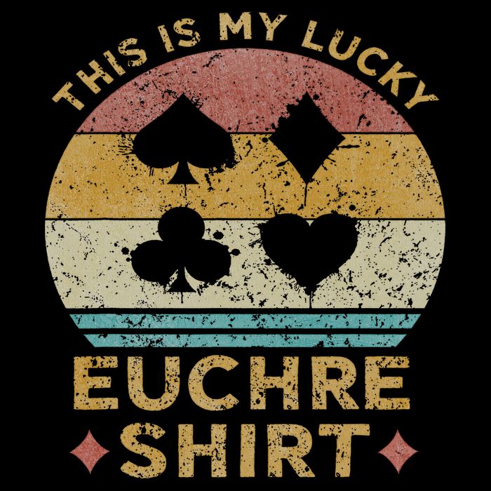 This Is My Lucky Euchre Vintage Euchre Card Game Bag