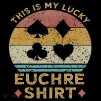 This Is My Lucky Euchre Vintage Euchre Card Game Poster