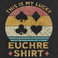 This Is My Lucky Euchre Vintage Euchre Card Game Golf Towel