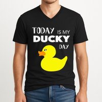 Today Is My Ducky Day I Lucky Day V-Neck T-Shirt