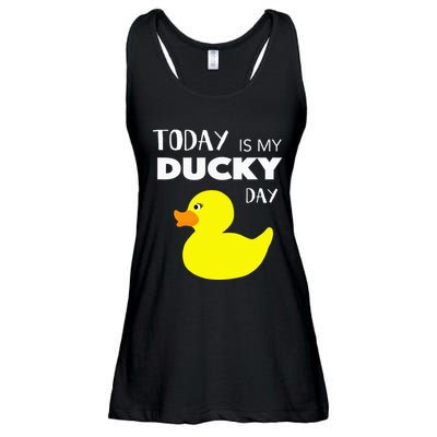 Today Is My Ducky Day I Lucky Day Ladies Essential Flowy Tank