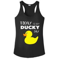 Today Is My Ducky Day I Lucky Day Ladies PosiCharge Competitor Racerback Tank