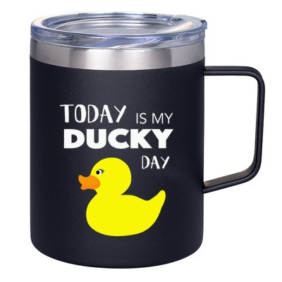 Today Is My Ducky Day I Lucky Day 12oz Stainless Steel Coffee Mug
