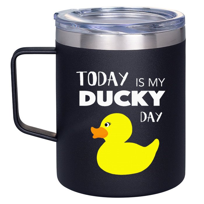 Today Is My Ducky Day I Lucky Day 12oz Stainless Steel Coffee Mug
