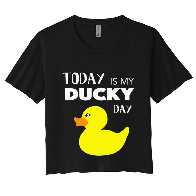 Today Is My Ducky Day I Lucky Day Crop Top