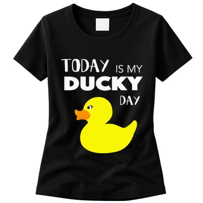 Today Is My Ducky Day I Lucky Day Womens T-Shirt