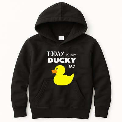 Today Is My Ducky Day I Lucky Day Kids Hoodie
