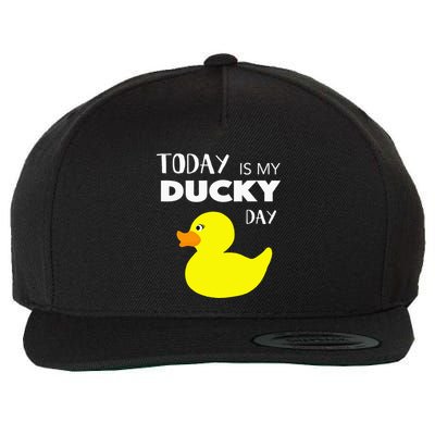 Today Is My Ducky Day I Lucky Day Wool Snapback Cap