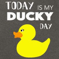 Today Is My Ducky Day I Lucky Day Cotton Canvas Backpack