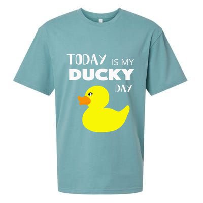 Today Is My Ducky Day I Lucky Day Sueded Cloud Jersey T-Shirt