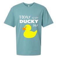 Today Is My Ducky Day I Lucky Day Sueded Cloud Jersey T-Shirt