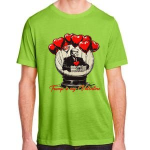 Trump Is My Valentine Retro Valentine Snow Globe White Heart Adult ChromaSoft Performance T-Shirt