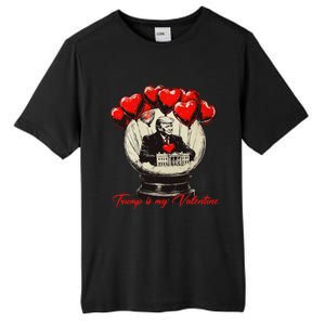 Trump Is My Valentine Retro Valentine Snow Globe White Heart Tall Fusion ChromaSoft Performance T-Shirt