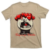 Trump Is My Valentine Retro Valentine Snow Globe White Heart T-Shirt