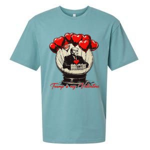 Trump Is My Valentine Retro Valentine Snow Globe White Heart Sueded Cloud Jersey T-Shirt