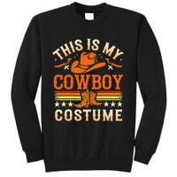 This Is My Cowboy Costume Fun Lazy Country Western Halloween Sweatshirt