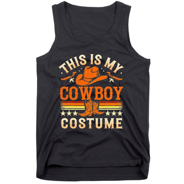 This Is My Cowboy Costume Fun Lazy Country Western Halloween Tank Top