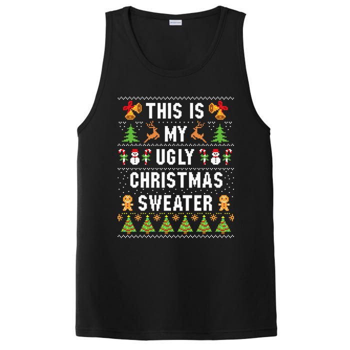 This Is My Ugly Sweater Funny Christmas PosiCharge Competitor Tank