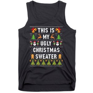 This Is My Ugly Sweater Funny Christmas Tank Top