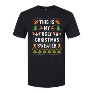 This Is My Ugly Sweater Funny Christmas Softstyle CVC T-Shirt