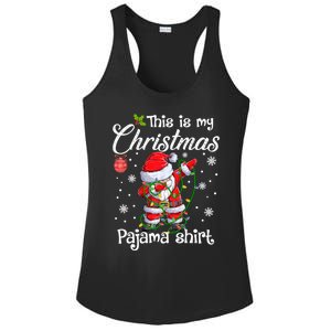 This Is My Christmas Pajama Cute Christmas Dabbing Santa Great Gift Ladies PosiCharge Competitor Racerback Tank