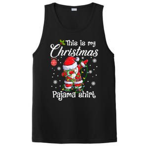 This Is My Christmas Pajama Cute Christmas Dabbing Santa Great Gift PosiCharge Competitor Tank